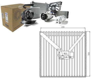 VAPORIZADOR DE ACONDICIONADOR OPEL MERIVA A 1.3D-1.8 05.03  