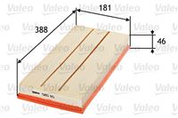 VALEO FILTRO AIRE MERCEDES A W169 04-/B W245 05-  