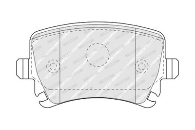 FERODO ZAPATAS DE FRENADO PARTE TRASERA BENTLEY CONTINENTAL FLYING SPUR SEAT LEON  