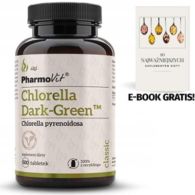 PHARMOVIT CHLORELLA 100% Vege DARK-GREEN 500 TAB