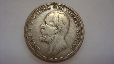 Szwecja 2 korony 1897 stan 3