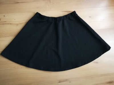 New Look Czarna Spódnica rozkloszowana XL pikowana
