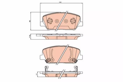 TRW КОЛОДКИ HAM. KIA P. OPTIMA 2,0-2,4 12-