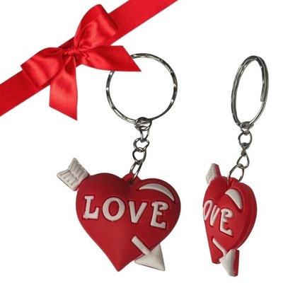 BRELOK DO KLUCZY BRELOCZEK SERCE LOVE YOU ZAWIESZK