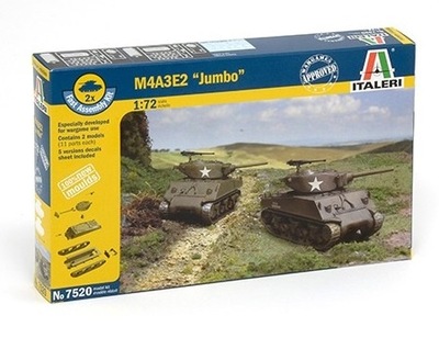 Italeri 7520 1/72 M4A3E2 Sherman Jumbo