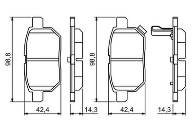 BOSCH 0 986 494 255 ZAPATAS DE FRENADO  