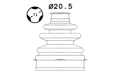 Sasic защита шарнир внутреннего hyundai ix35 kia sportage iii 1.7d фото №1