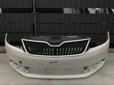 Skoda rapid 5j бампер перед передний bez отверстий 2012-2020 9899 фото №1