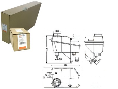 BEHR HELLA TANK FLUID RADIATOR 2115000049  