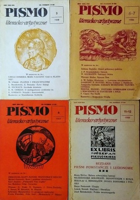 Pismo literacko-artystyczne z lat 1986-1989 4szt.