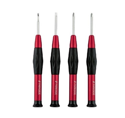 ZESTAW PRECYZYJNYCH ŚRUBOKRĘTÓW PARKSIDE 4 sztuki