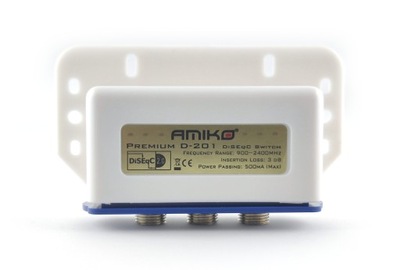 Przełącznik 2/1 DiSEqC 2.0 Amiko Premium D-201
