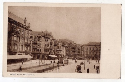 Lwów - Ulica Akademicka - Mieszkańcy - ok1930