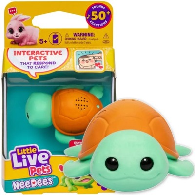 Little Live Pets NeeDees Interaktywne Zwierzątko Żółwik Sandee 26653
