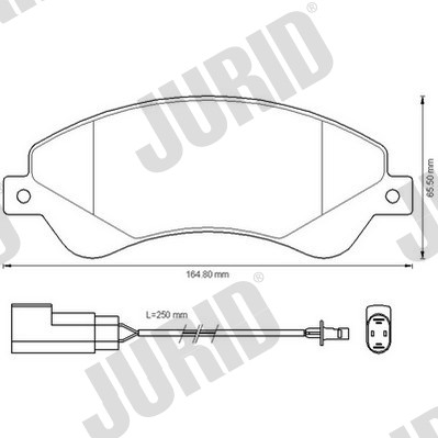 КОЛОДКИ ГАЛЬМІВНІ ПЕРЕД JURID 573276J