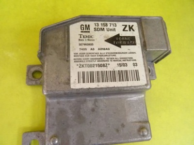 Модуль датчик подушка безопасности opel meriva a 13158713 nr1225 фото №1