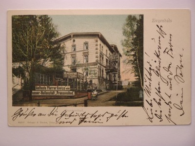 Głuchołazy Ziegenhals restauracja hotel 1904 lit