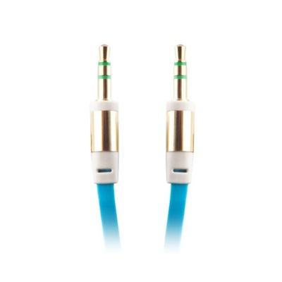 *Kabel adapter 3,5mm audio jack 3,5 aux cable BLUE