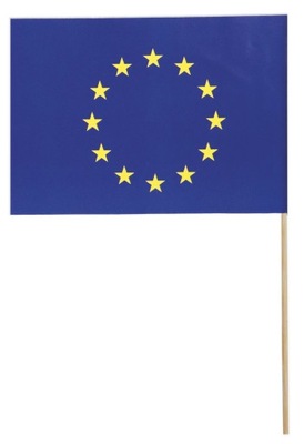 Flaga Unii Europejskiej, UE, Unia Europejska, chorągiewka - 20 szt.
