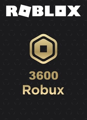 Roblox 3600 Robux Karta Podarunkowa Kod 40$ PL