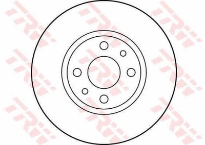 ДИСКИ ТОРМОЗНЫЕ ТОРМОЗНЫЕ ЗАД TRW DF1790