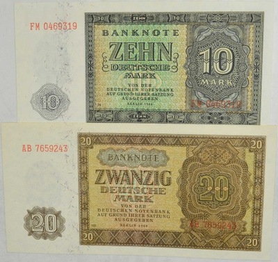 8.di.Zest.Niemcy, NRD, Banknoty 1948 szt.2