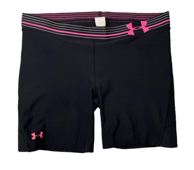 Dopasowane spodenki damskie sportowe szorty czarne UNDER ARMOUR r. M USA