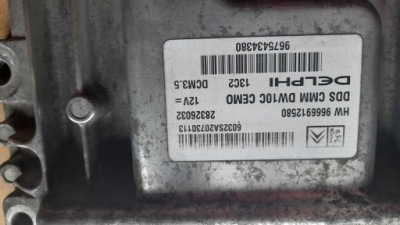 Citroen jumpy ii peugeot expert ii бортовой компьютер двигателя 9675434380 фото №1