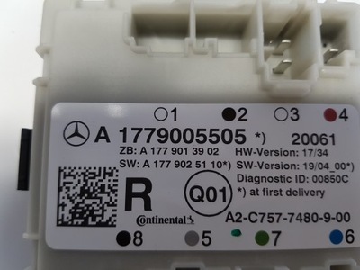 Mercedes w247 w177 модуль блок управления дверь фото №1