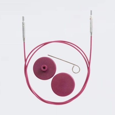 Wymienne żyłki KnitPro fioletowe obrotowe 60 cm