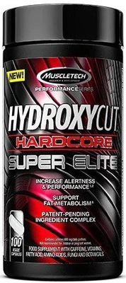 MUSCLETECH HYDROXYCUT HARDCORE SUPER ELITE 100K SPALACZ TŁUSZCZU