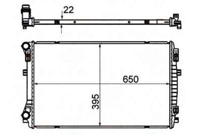 Behr hella радиатор воды audi a3 limousine 1.2 tf фото №1