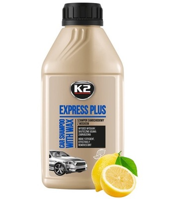 K2 EXPRESS PLUS SZAMPON SAMOCHODOWY Z WOSKIEM 0,5L