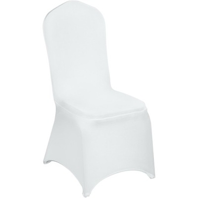 Elegancki Pokrowiec na krzesło biały 50sztuk
