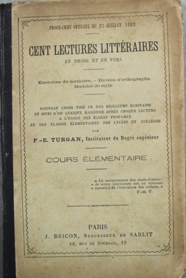 Cent Lectures Litteraires 1891 r.