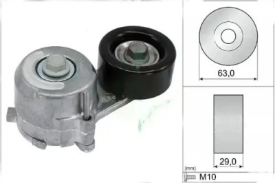 Натяжитель ремень клиновой многоручейковый фото №1