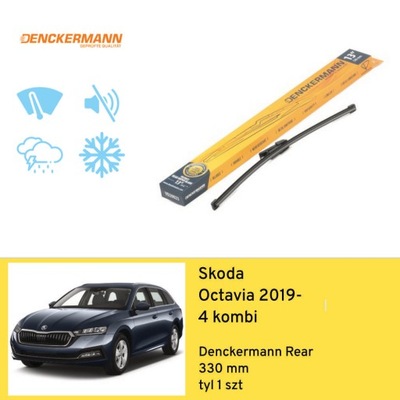 WIPER BLADE ON REAR FOR SKODA OCTAVIA 4 UNIVERSAL (2019-) DENCKERMANN  