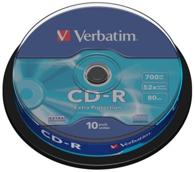 Płyta CD-R 700MB prędkość 52x cake 10szt