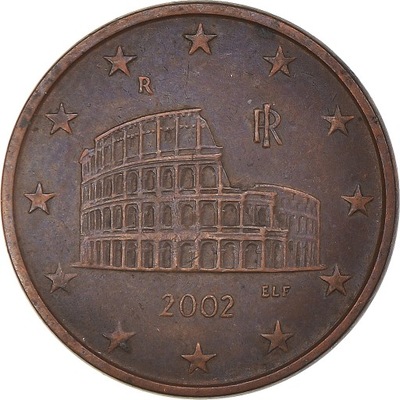 Moneta, Włochy, 5 Euro Cent, 2002