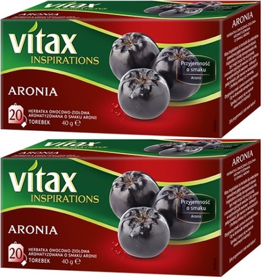 Herbata owocowa Vitax aronia 20szt 2g x2
