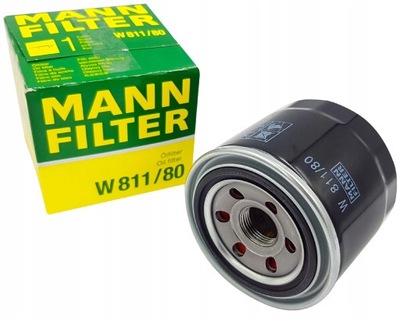 FILTRO ACEITES MANN W811/80 PARA HYUNDAI MAZDA SUBARU  