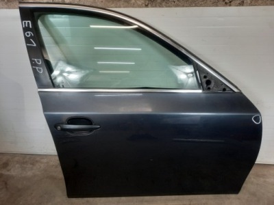 Дверь правый перед передние правое bmw 5 e60 e61 a68/7 platingrau фото №1