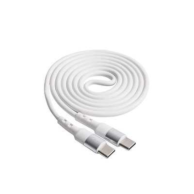 Kabel Akyga USB typ C - USB typ C 1 m biały