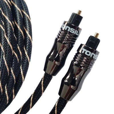 Wozinsky Câble Optique Fil Audio Numérique Fibre Optique Toslink SPDIF 5m  Noir (WOPT-50) - ✓