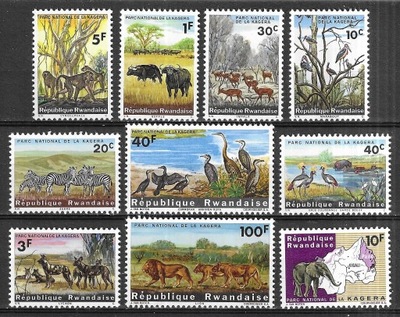 Rwanda 104-13 - ptaki i ssaki, park narodowy