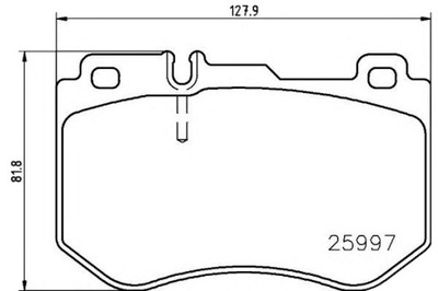 BREMBO КОЛОДКИ ГАЛЬМІВНІ MERCEDES W205 C-CLASS 13-