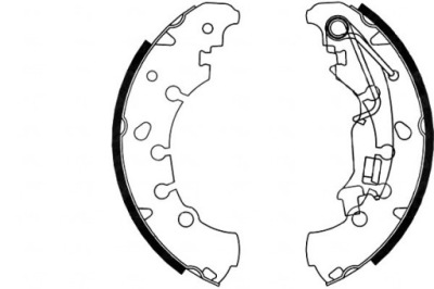 A.b.s. гальмівні колодки гальмівний. fiat grande punto 05- 1,2 фото №1