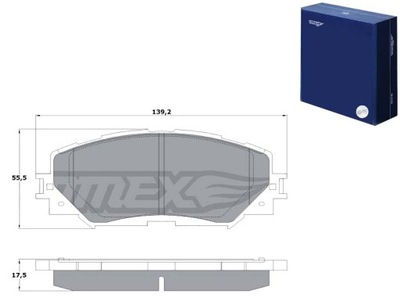 ZAPATAS DE FRENADO TOYOTA RAV 4 06- 2.2 D-4D TOMEX BRAKES  