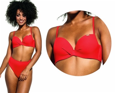 65D KrisLine Capri brassiere roma czerwony biusto