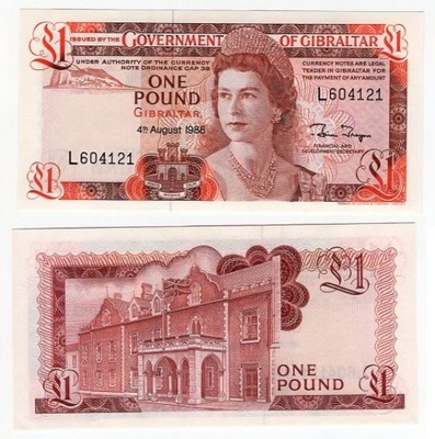 GIBRALTAR 1988 1 POUND